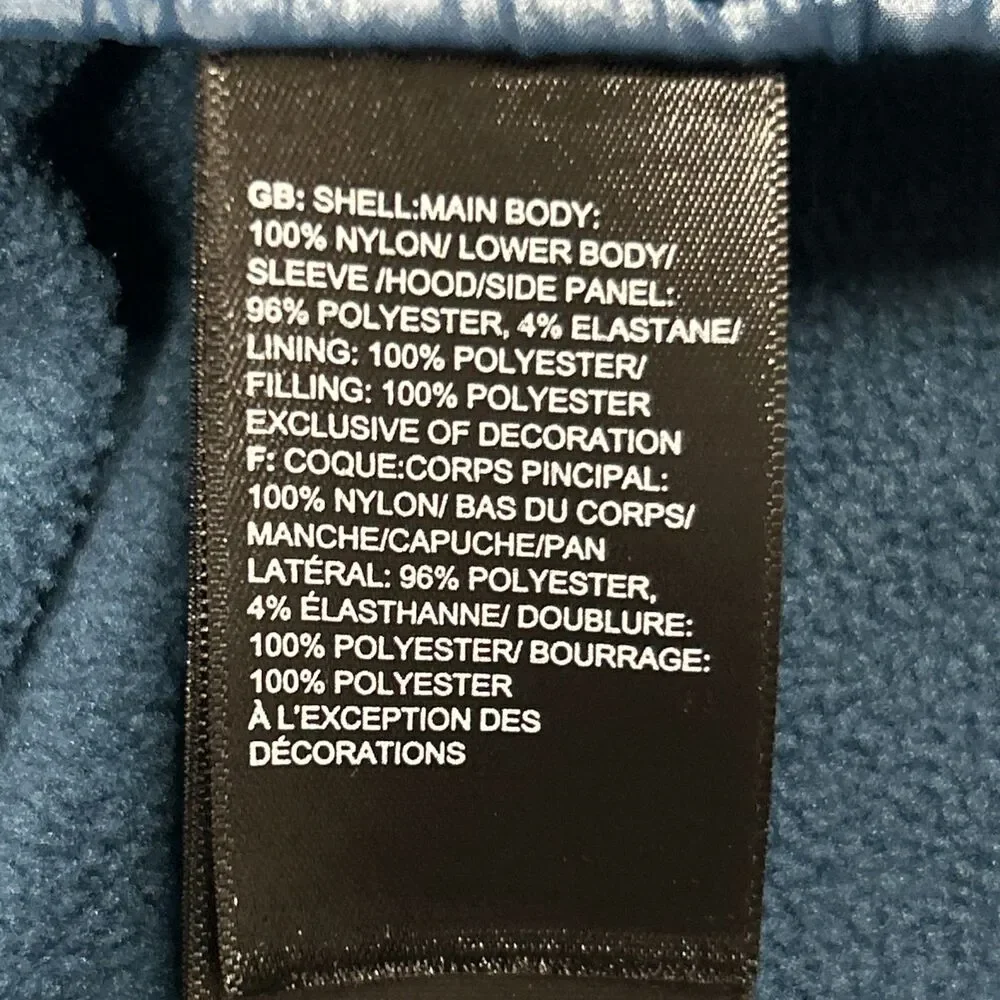 The North Face Thermoball Eco Hybrid Jacket 2.0 Mens XL 1/4 Zip Teal Blue Hooded